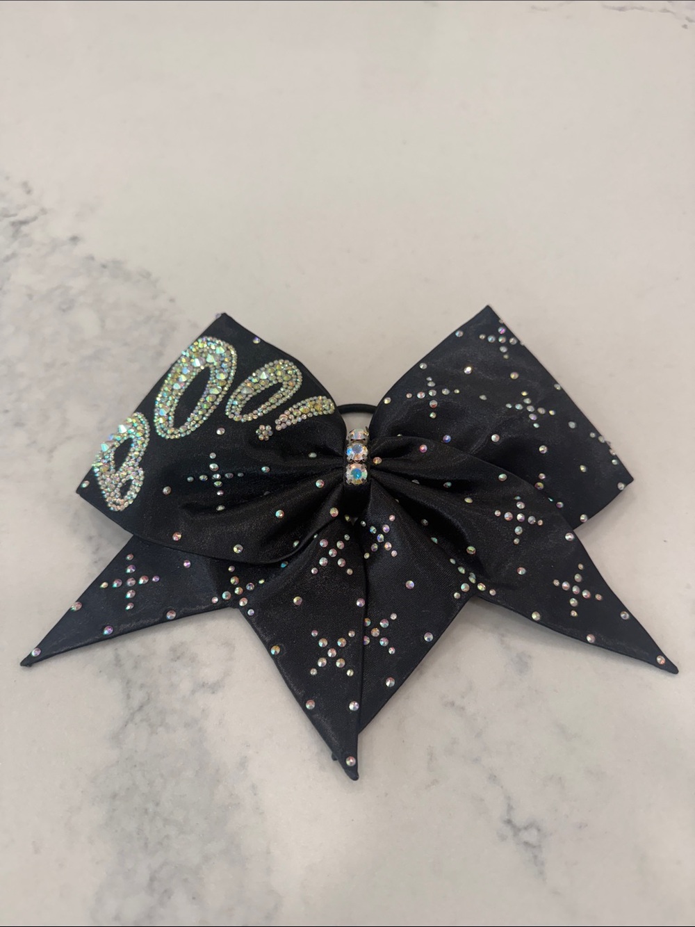 Black Rhinestone 'BOO' Bows of London